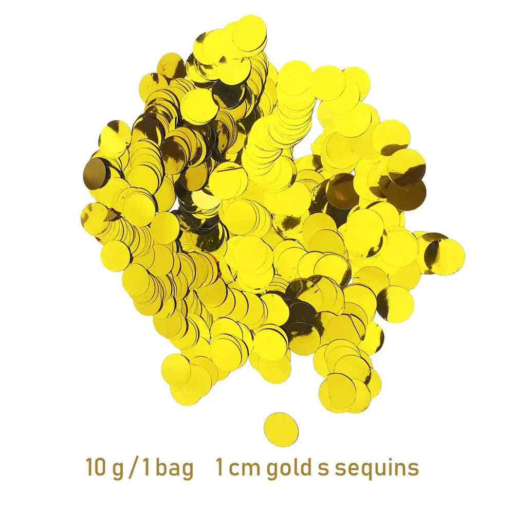 1.5cm 10g/bag Metallic Rose Gold Mini Round Confetti Dots Filling Balloons Baby Shower Wedding Engagement Decorations