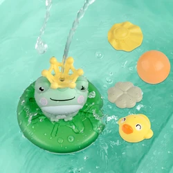 Kid Bath Toy Cartoon Frog Shape Waterproof Durable Baby Water Spray Sprinkler Toys for Toddlers Electric Water Squirt Frog