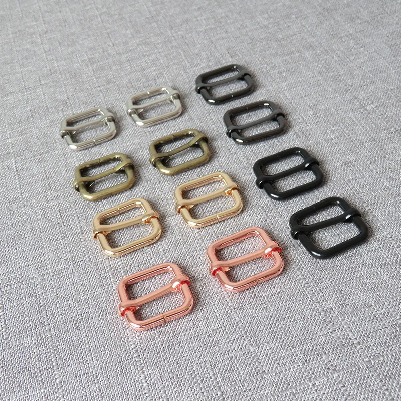 10Pcs/Lot 20mm Heavy Metal Adjuster Slider Bag Handbag Cat Dog Collar Sewing Garment Accessory Straps Belt Buckle Good Quality