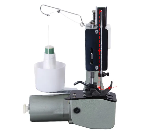 220V GK9-2 Mesin Penyegel Listrik Portabel Kecil Mesin Penyegel Tas Anyaman 130W 12000RPM