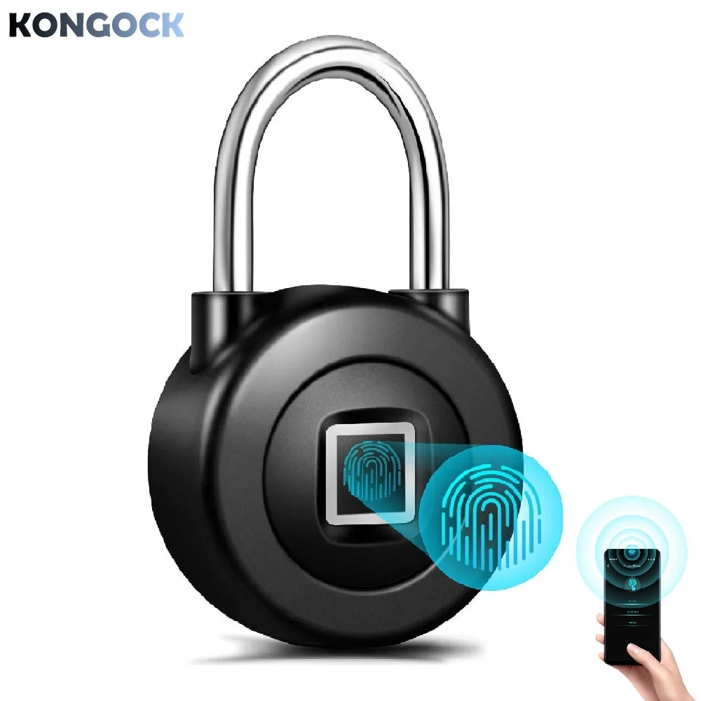 

Bluetooth Phone APP Smart fingerprint padlock, portable electronic keyless outdoor mini lock for doors Bags and Luggage etc