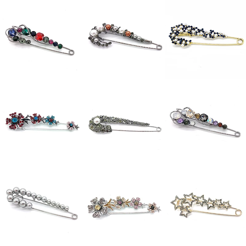 PD BROOCH Fashion High-end Retro Stone Gem Brooch High Quality Exquisite Ladies Brooch Enamel Pin Pins Wholesale