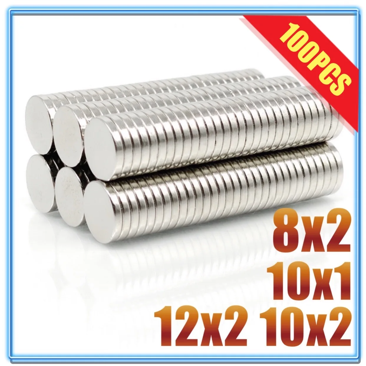 

10/20/50PCS 8x2 10x1 10x1.5 10x2 12x2mm Magnet Hot Round Magnet Strong magnets Rare Earth Neodymium Magnet