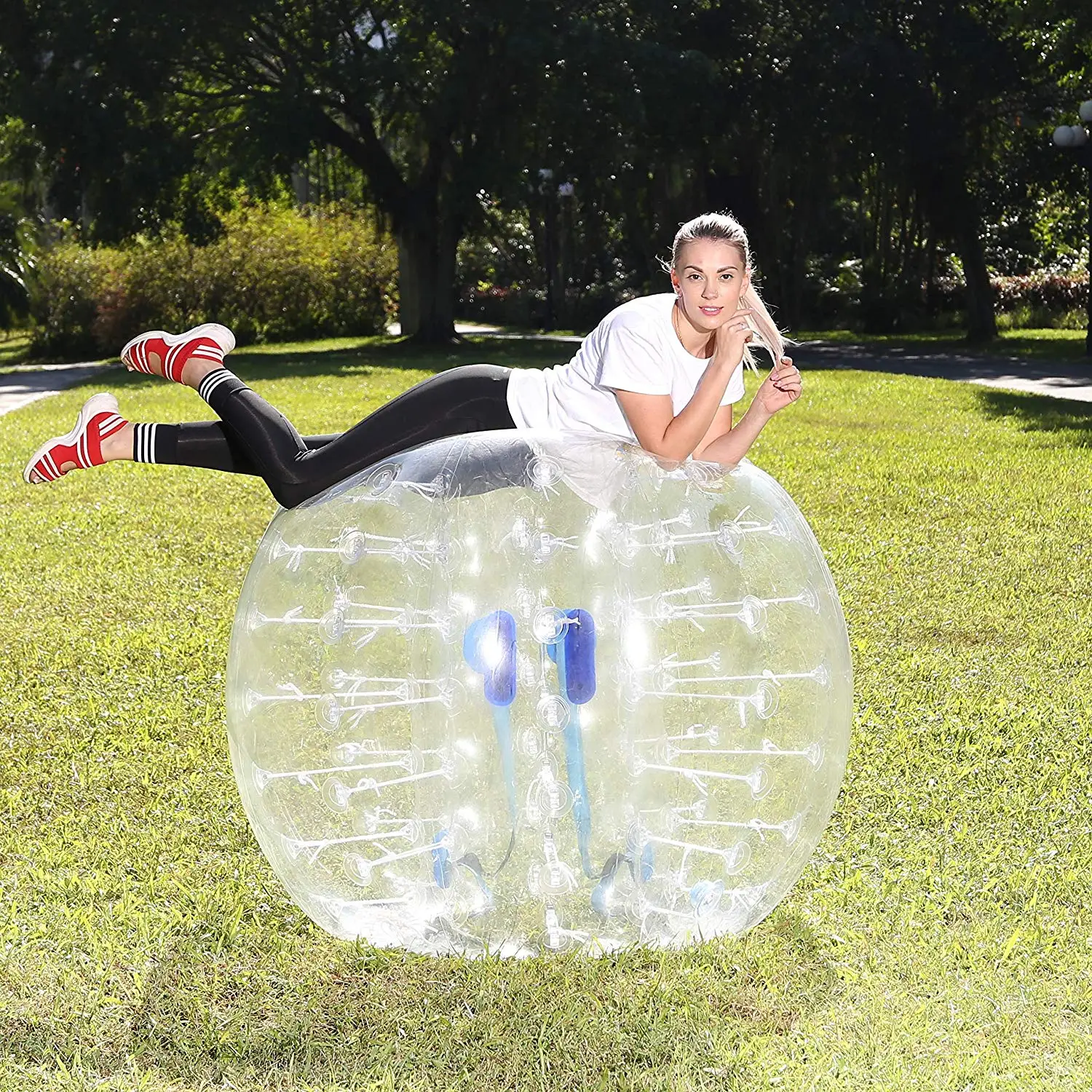 Envío Gratis pelota de choque inflable 1,5 M/5 pies de diámetro adultos pelotas de fútbol de burbujas pelotas de parque infantil pelota de aldaba de hámster humano