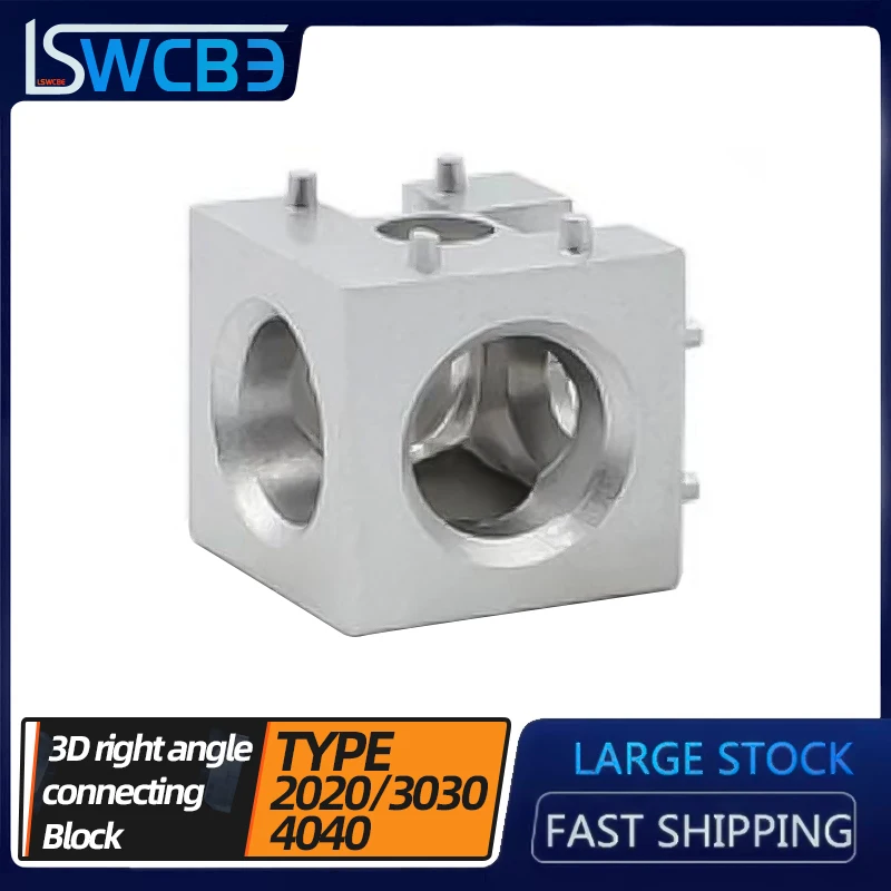 

Industrial Aluminum Profile Accessories 2020/3030/4040 Three-way Connection Three-Dimensional Right-angle Connection Block