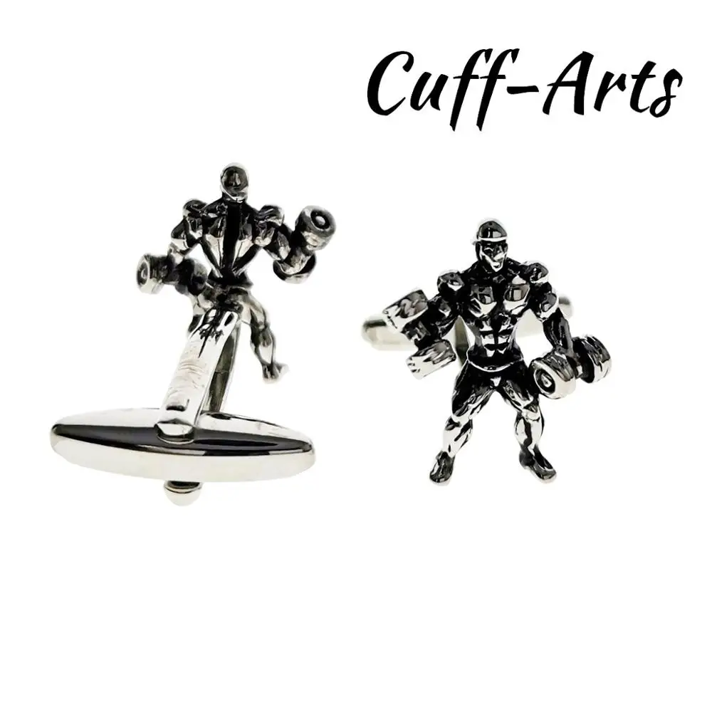 Cufflinks for Men Dumbbell Bodybuilders Cufflinks Gifts for Men Gemelos Les Boutons De Manchette by Cuffarts C10560