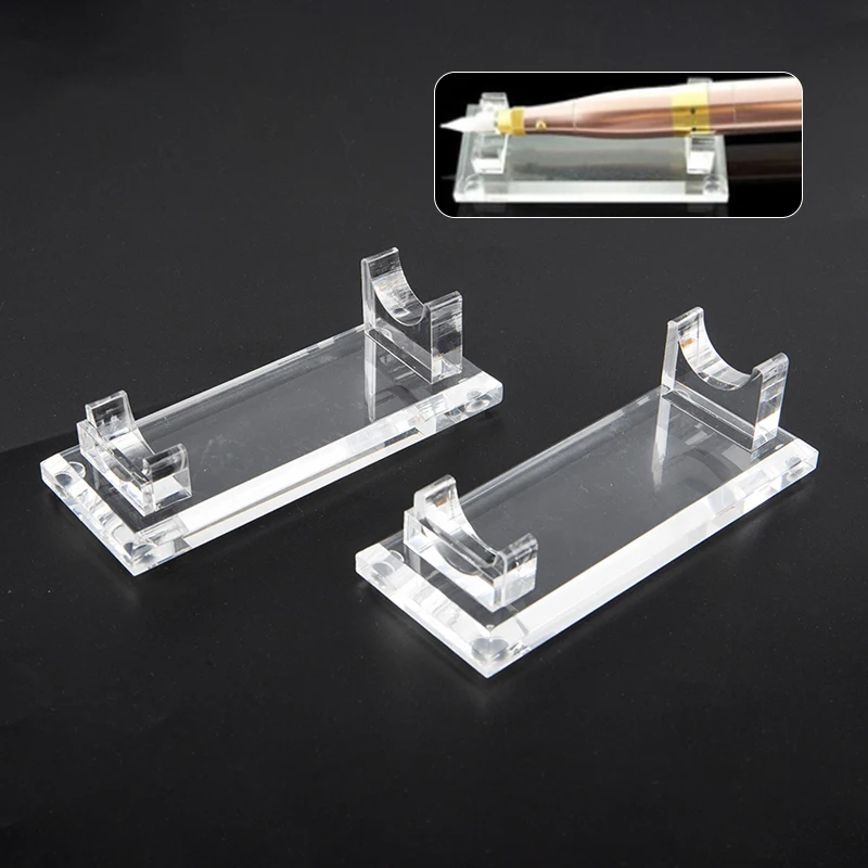 Acrylic Tattoo Pen Machine Transparent Display Holder Tattoo Stand Supply Rack Tray Rest Organzier