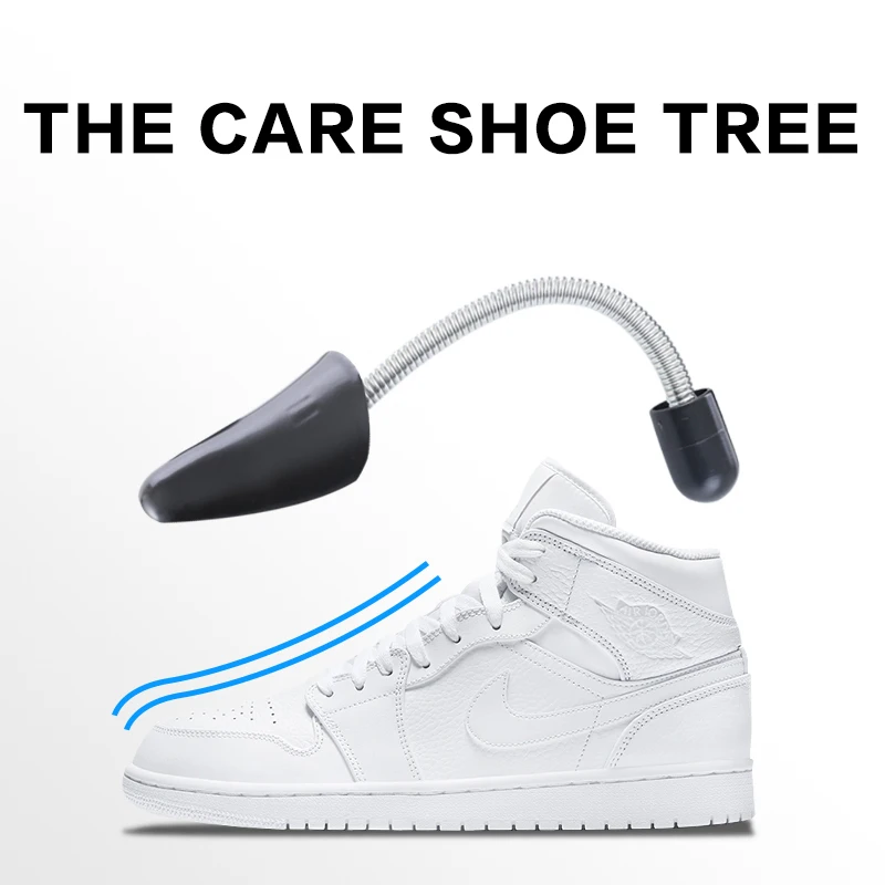 Casa 1 pares de plástico sapatos titular maca shaper comprimento ajustável sapato árvores apoio evitar deformação rugas vinco