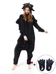 How to Train Your Dragon Toothless Onesies Adults Anime Cosplay Costume Pajamas Adults One Piece Pyjamas Sleepwear