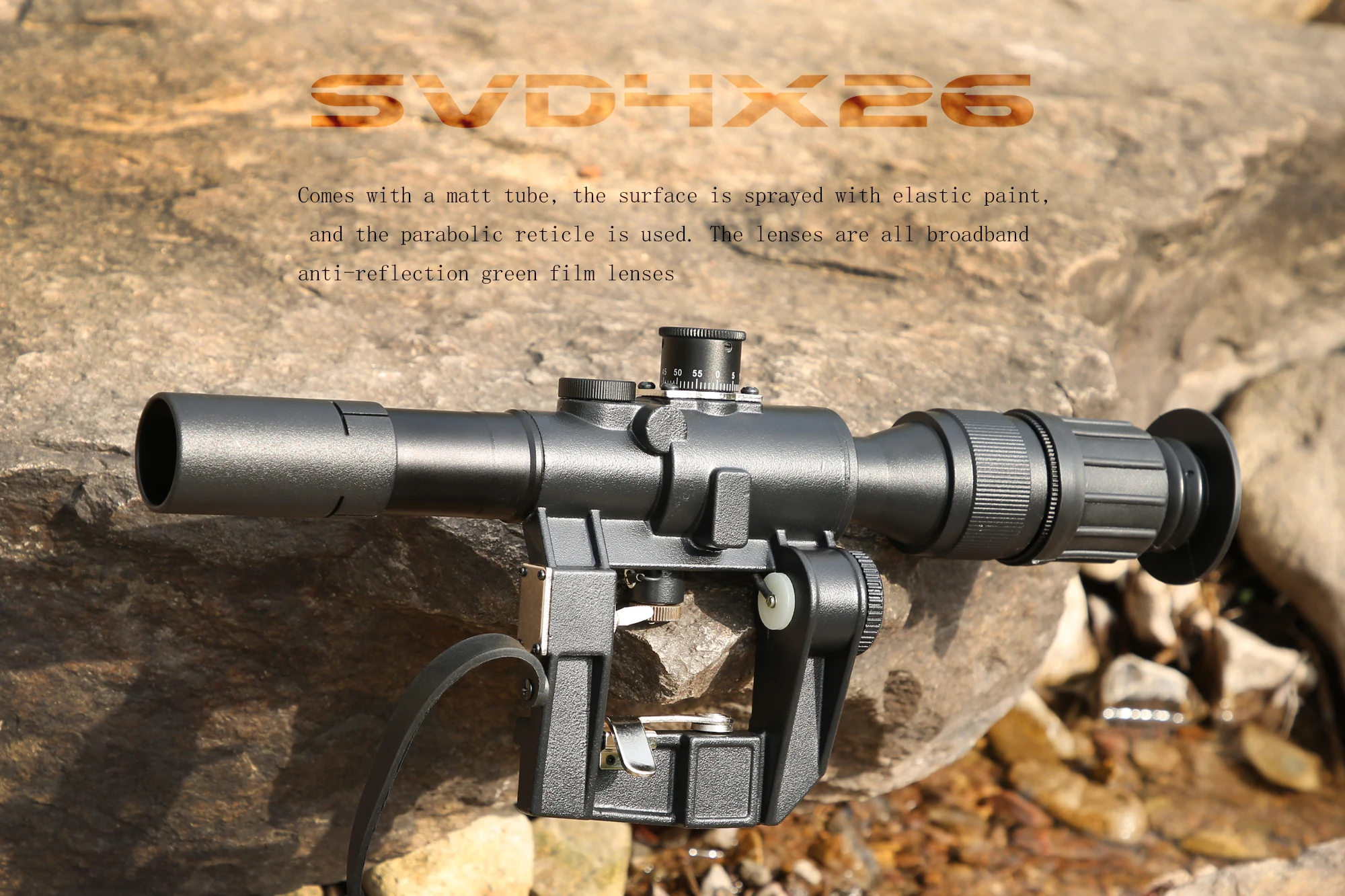 

SVD 4x26 PSO Type Riflescope Sniper Rifle Series AK Rifle Scope for Hunting Sight Dragunov Optics Red Illuminated