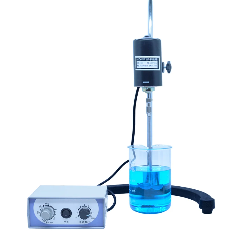 

Laboratory Overhead Mixer Digital Electric Laboratory Stirrer 0-3000 rpm/min Liquid Mixing Timing Adjustable 40W~300W choose