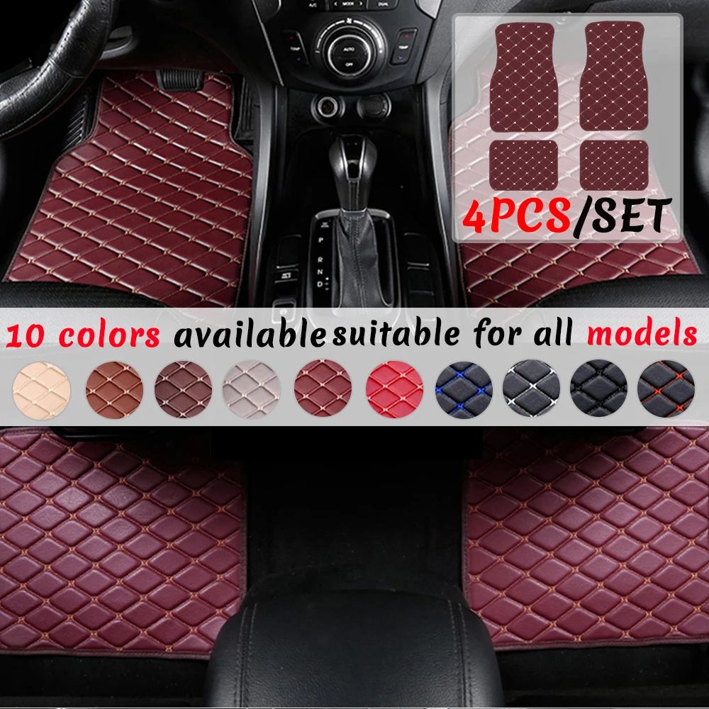 

5Seats Car Floor Mats For BMW F30 F31 F34 F32 F33 F36 E34 E39 E60 E61 F10 F11 F07 E61 Wagon Auto Carpet Floor Liners Accessories