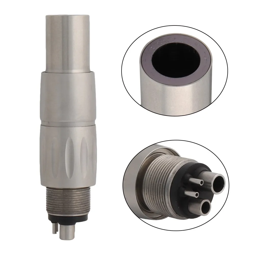 

Dental Coupling 4Holes M4 Coupler/Adaptor for Dental LED Fibre Optic High Speed Handpiece Dental Air Turbine Fit S-MAX M600L