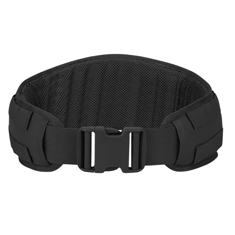 Men’s Tactical Belt MOLLE Padded Patrol Belt with Mesh Lining for Shooting Airsoft Wargame Paintball Hunting