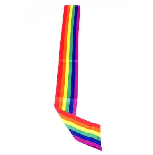 

Gay Pride Rainbow Satin Sash Blank Satin etiquette Sashes Hen Party Event Favors Decorations Accessory 150x9m