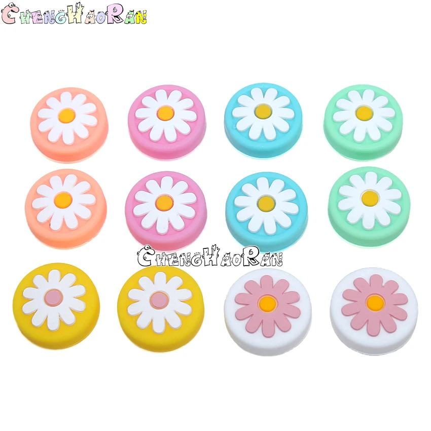 4pcs Daisy Flower Thumb Grip For Nintend Switch Controller Grips Thumb Stick Cover Joystick Caps For Switch Joycon Controller view 6