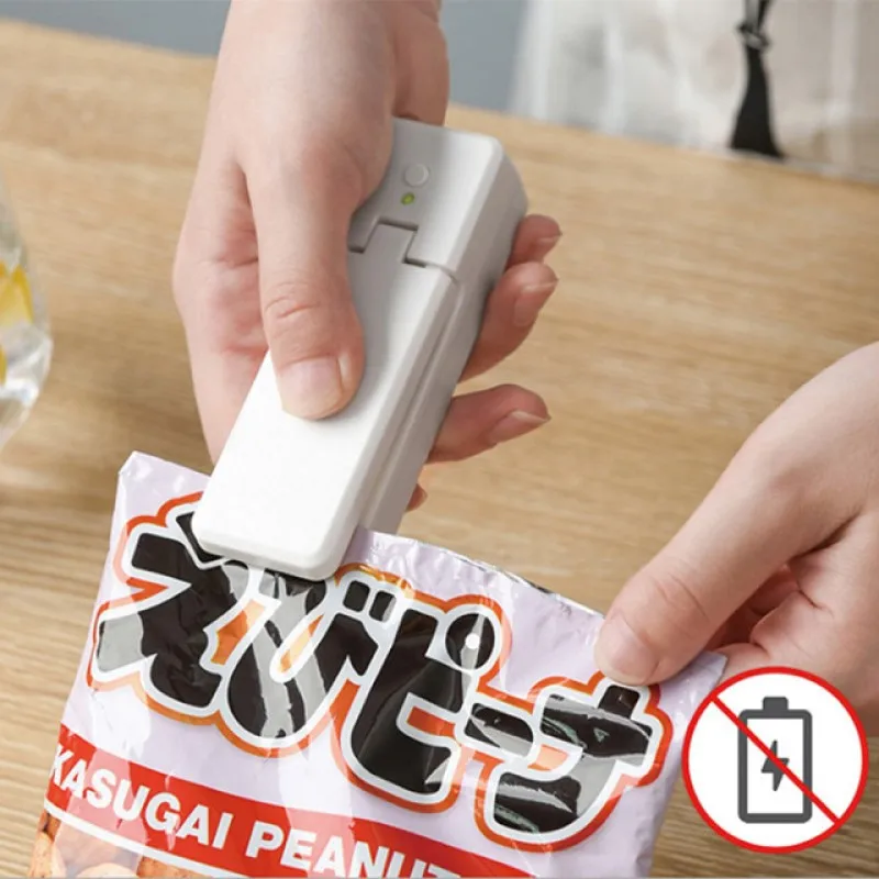 2 في 1 المحمولة ختم قابلة للشحن حقيبة صغيرة محمولة seفار فراغ الختم والقاطع لتخزين حقيبة بلاستيكية الغذاء