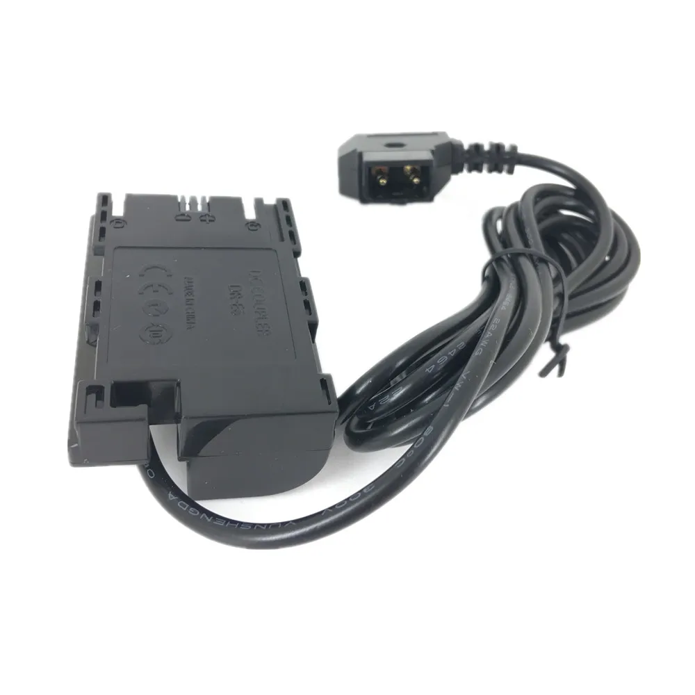 D-الحنفية إلى E6 الدمية البطارية تيار مستمر مقرنة مهائي كابلات الطاقة ل كاميرا كانون سمولهد كما LP-E6