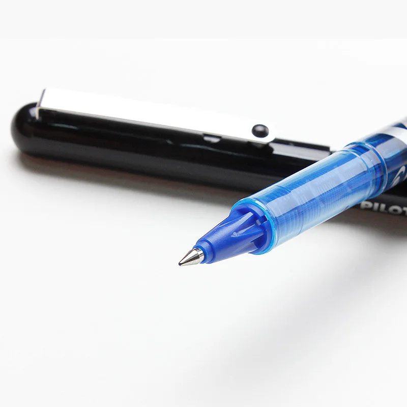 LifeMaster Pilot V Ball BL-VB5 Pure Liquid Ink Gel Pen Black/Blue Super Smooth Writing Supplies