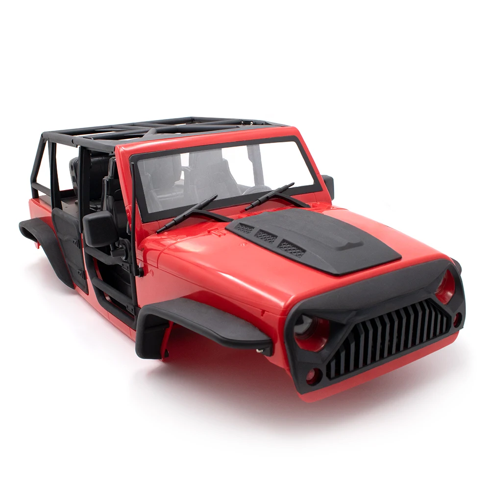 KYX Racing ABS Jeep Wrangler Hard Body Convertible Roof RC Car Body for RC Crawler Car Axial SCX10 II 90046 Body Shell 313mm