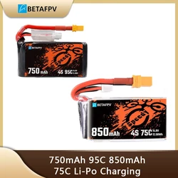 BETAFPV 1000mAh 4S 75C Li-Po Battery 750mAh 95C 850mAh 75C Li-Po Charging Battery For RC Quadcopter Drone