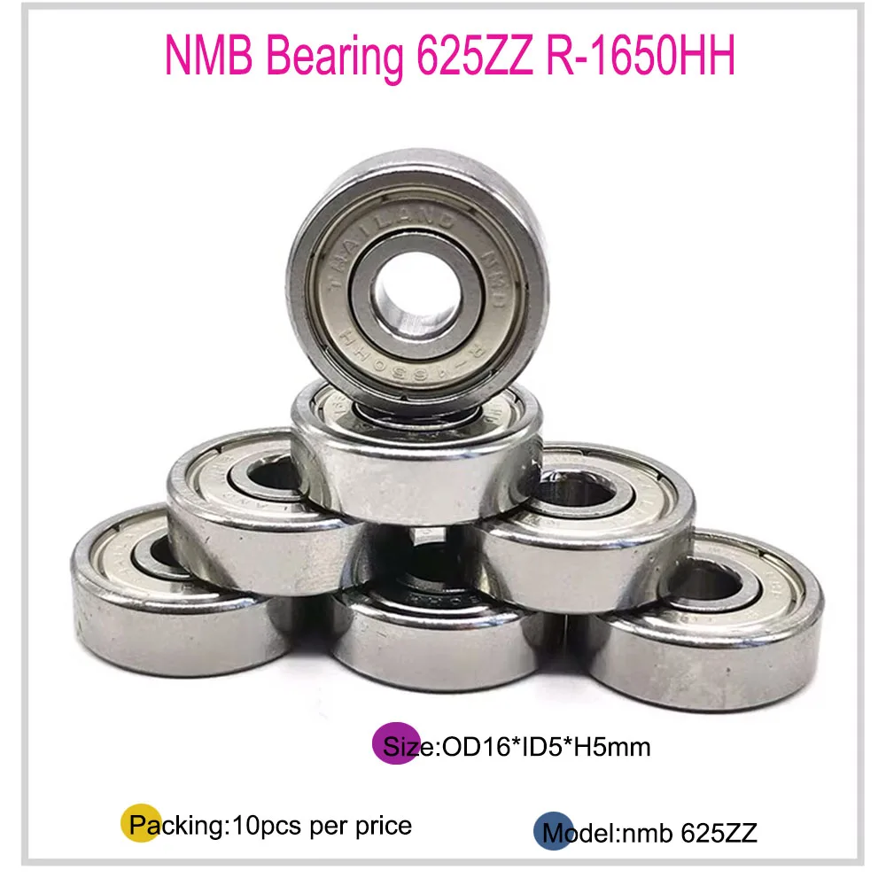 WEDM NMB Ball Bearing 625 R-1650HH ID5*OD16*W5mm for Pulley guide wheel wire cutting machine