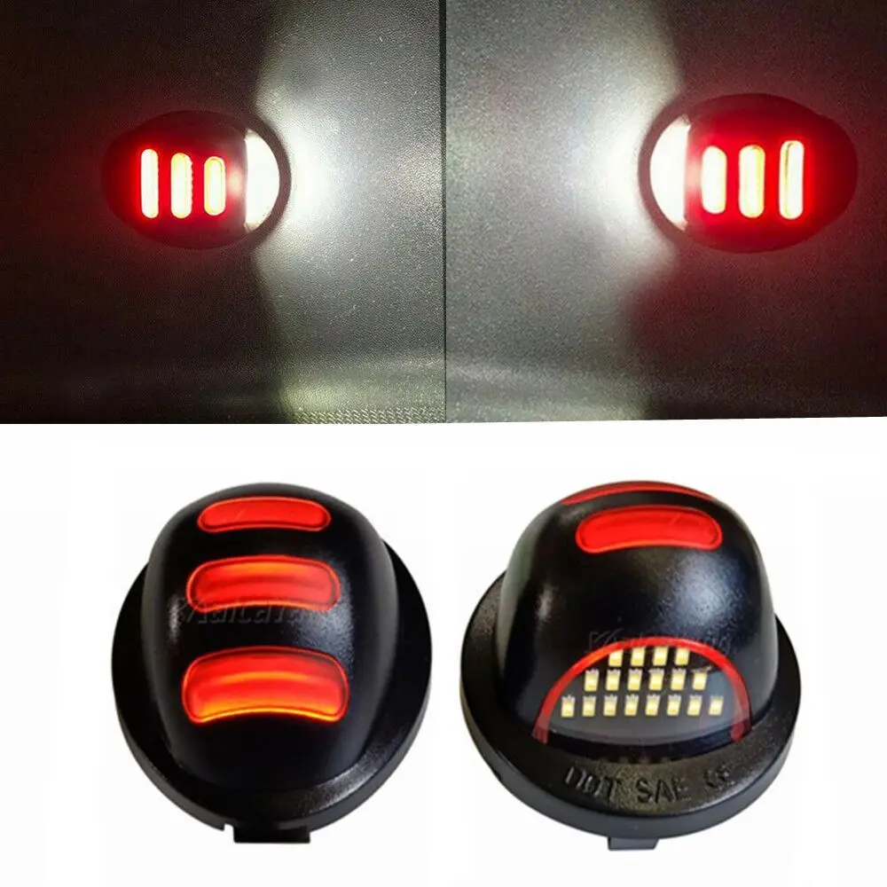 2PCS LED License Plate Light For Lincoln Mark LT Ford F150 F250 F350 F-450 F-550 Ranger Bronco Expedition Excursion Explorer