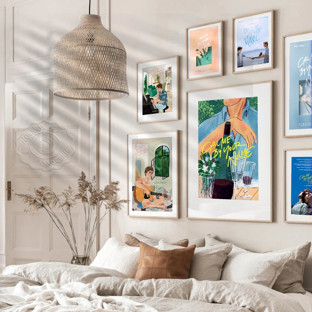 فيلم اتصل بي بواسطة اسمك ملصق ، ملصقات جدار ، اتصل بي بواسطة اسمك يطبع ملصق ، ستار ملصق ، جدار الصورة ، ديكور المنزل