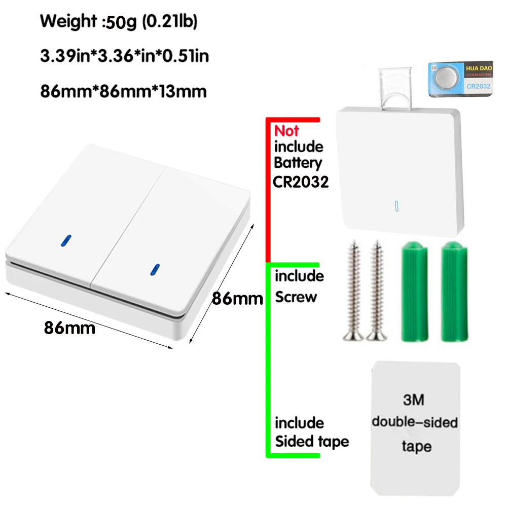 Smart Switch Licht Draadloze Drukknop Wandschakelaar 433Mhz Remote Aan Uit 220V 10A Ontvanger Home Kachels Plafond lamp Led