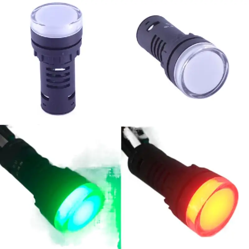 ELEWIND 22MM rot und grün zwei dual farbe anzeige licht signal lampe pilot lampe (AD16-22SS/R-G/12V)