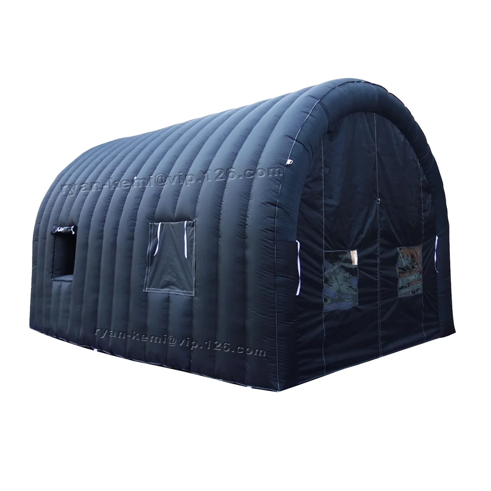 Tienda de campaña de desinfección, túnel inflable con puerta, ventana transparente para eventos, carpa de fiesta inflable, refugio de garaje para coche, 6m