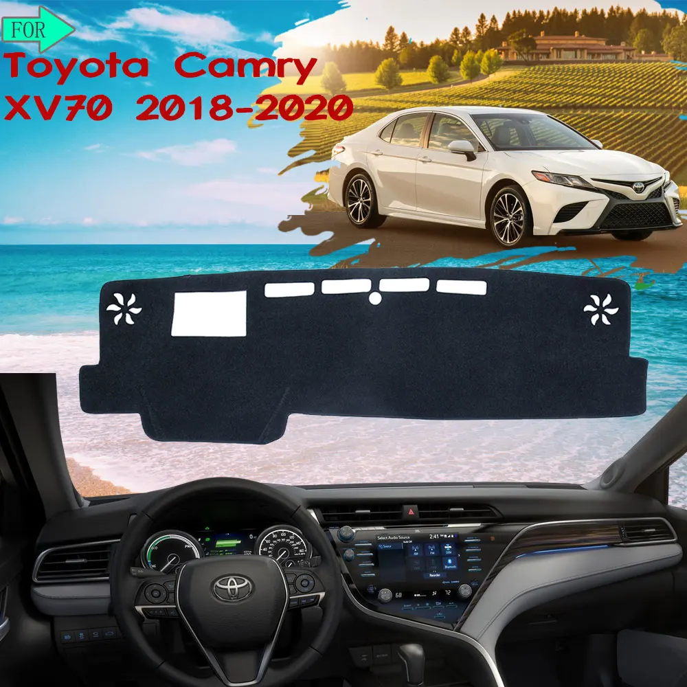 

for Toyota Camry 70 XV70 2018 2019 2020 Dashboard Mat Rug Cover Protective Avoid Light Sunshade Carpet Car-Accessories-Goods