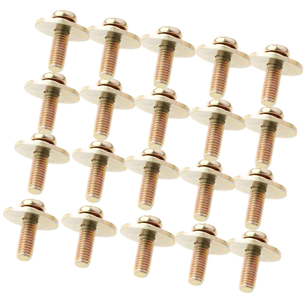 20pcs/Pack Bass Jazz Snare Drum Lug Claw Hooks Mounting Screws DIY for Dummers