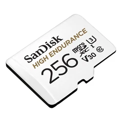 SanDisk-tarjeta MicroSD de alta resistencia, dispositivo de monitoreo de vídeo de 32GB, 64GB, 100% GB y 128GB, SDHC/SDXC Clase 10, tarjeta TF para cámara y teléfono, 256