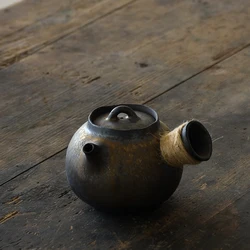 LUWU japanese ceramic kyusu teapots chinese kung fu tea pot drinkware 200ml