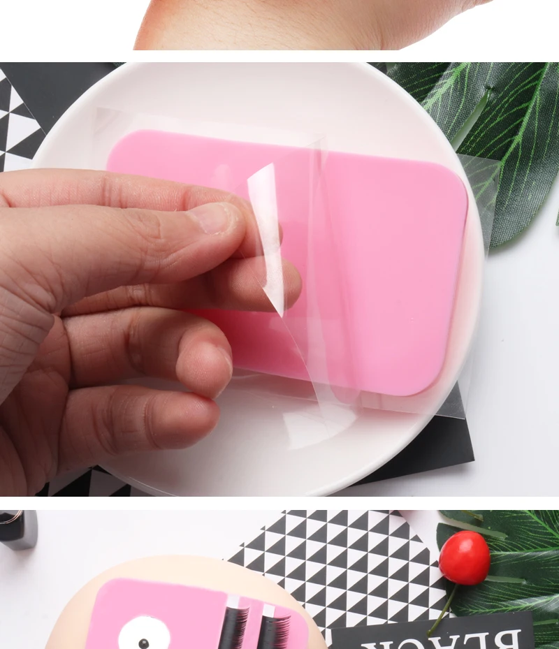 Wiederverwendbares Silikon-Stirnpad für Wimpernverlängerung, Klebepad, Make-up-Werkzeug, Wimpernverlängerungs-Zubehör – Detail 5
