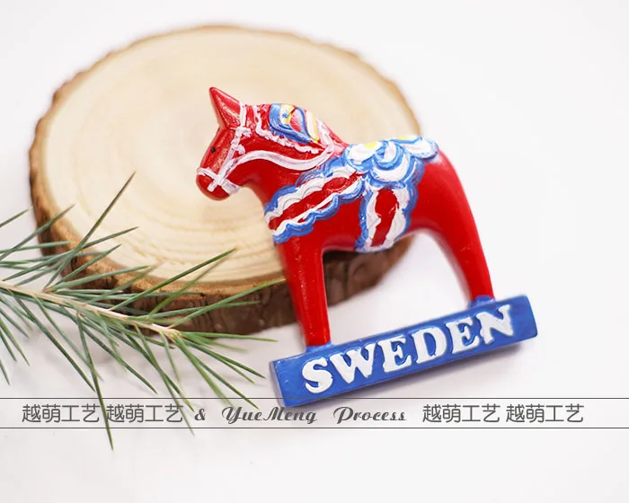 Refrigerator Creative Christmas Sweden Netherlands Hawaii World Travel Commemorative Magnet Magnetic Decorative Fridge Magnet