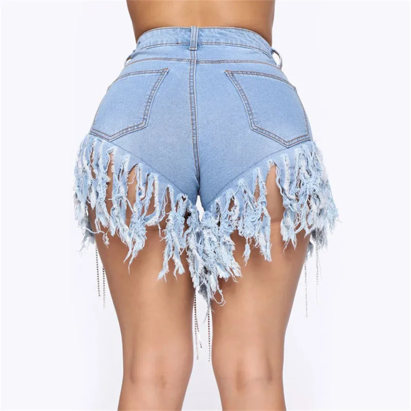 New arrival trendy woman tassel denim shorts fashion sexy jeans shorts Skinny summer shorts S-3XL drop shipping