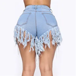 New arrival trendy woman tassel denim shorts fashion sexy jeans shorts Skinny summer shorts S-3XL drop shipping