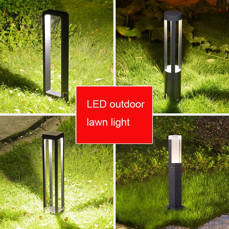 

IP65 Waterproof 7W LED Garden Light Lawn Lamp Modern Aluminum Pillar Light Outdoor Courtyard villa landscape lawn bollards lamp