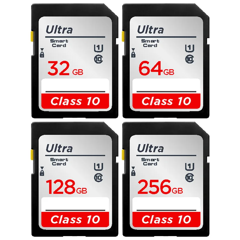 Bardzo oryginalny karty SD 16GB 32GB SDV10HC 64GB 128GB SDV10XC Class10 karty pamięci C10 wideo w rozdzielczości FULL HD, dzięki czemu pliki USH-1 do aparatu