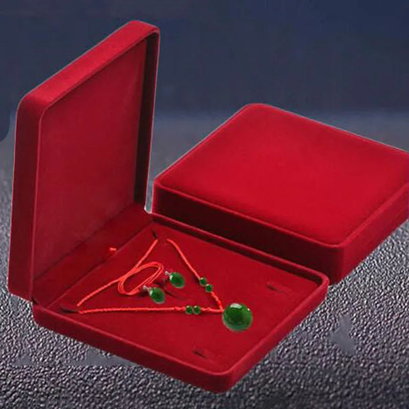 3pcs/Lot Square Jewelry Box Jewelry Set Packaging Boxes Ring Earring Necklace Display Case Jewellery Organizer 19*19*4cm