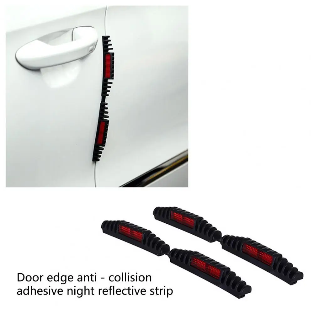 

Exterior 2Pcs Unique Door Edge Guards Warning Stickers Durable Door Reflective Strips Protective for Vehicles