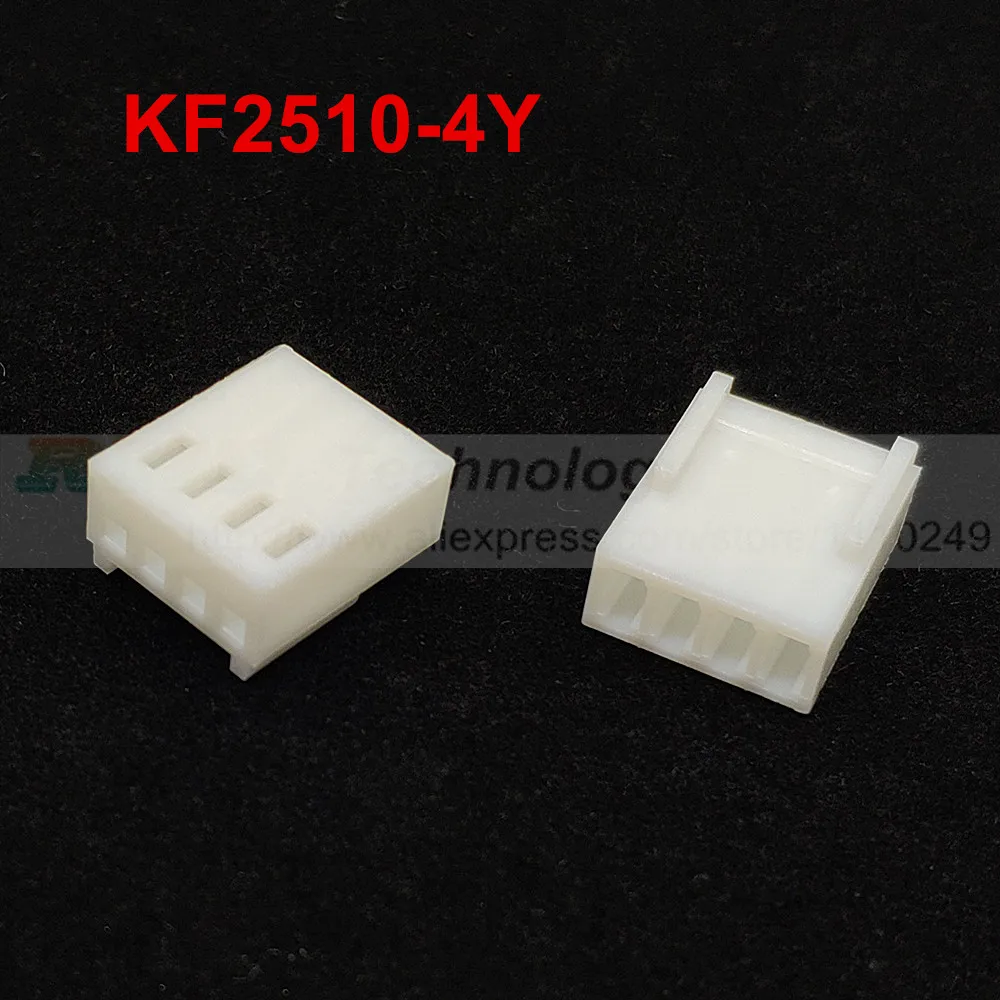 50pcs/lot KF2510 KF2510-4Y Female Connector Housing 2.54mm Pin Pitch 4pin Free Shipping