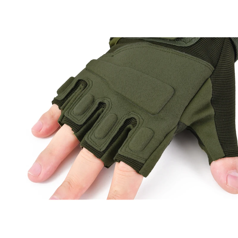 Outdoor Tactical Gloves Sports Gym Fitness Gloves Half Finger Mittens Men Women Kids Motorcycle Riding Cycling Fingerless Gloves