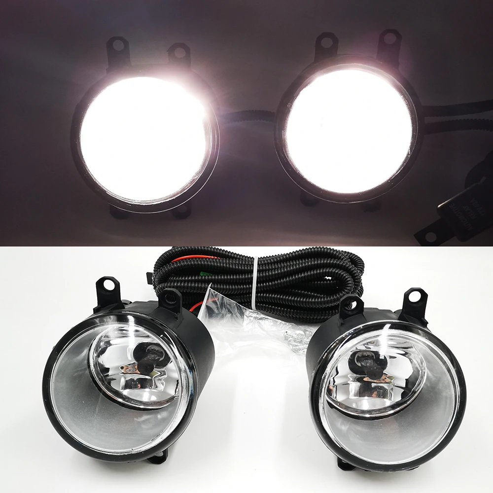 1 Pair For Toyota Corolla Verso Camry RAV 4 Yaris Verso S Avensis Fog Lights Assembly 4000LM 55W 4300K Halogen Fog Lights