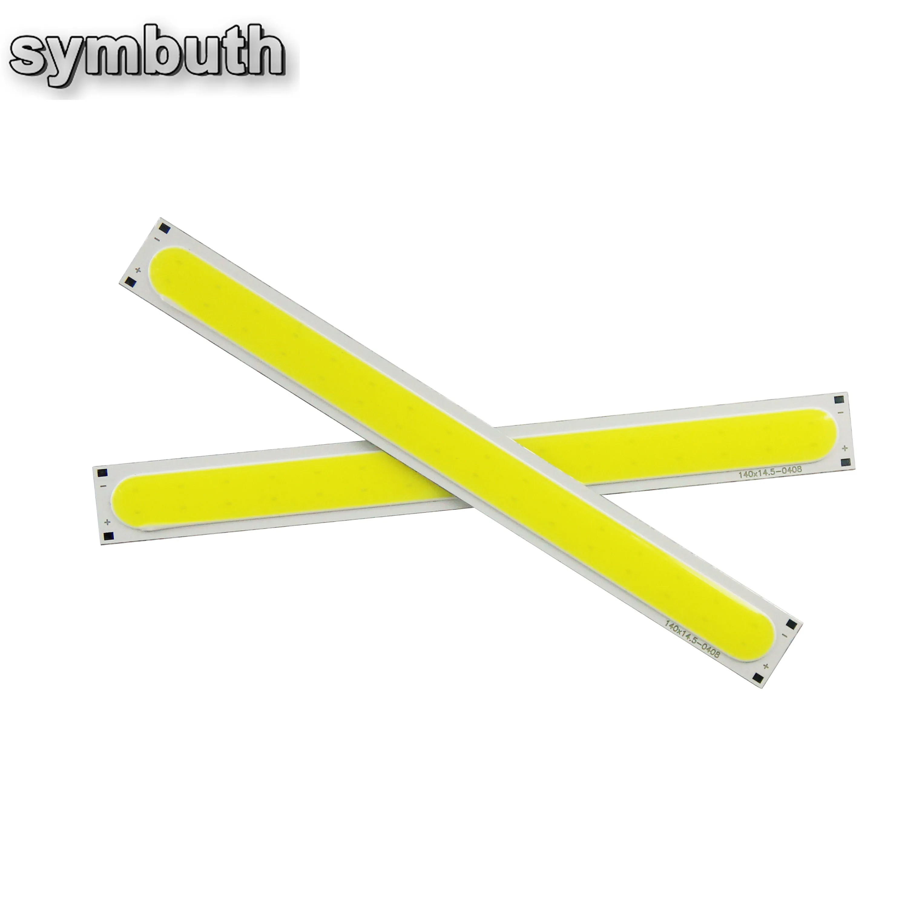 New 140x14.5mm 12V DC 6W Cold White LED Strip 600lm COB Light Source Bulb Chip on Board for DIY