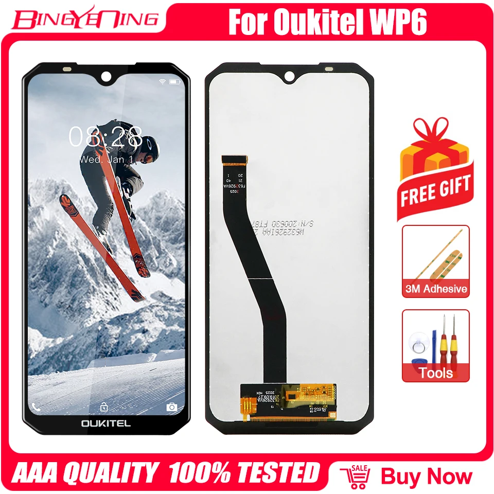 New Original For 6.3 inch Oukitel WP6 LCD&Touch Screen + Frame Digitizer Display Screen  Mmodule Accessories Assembly