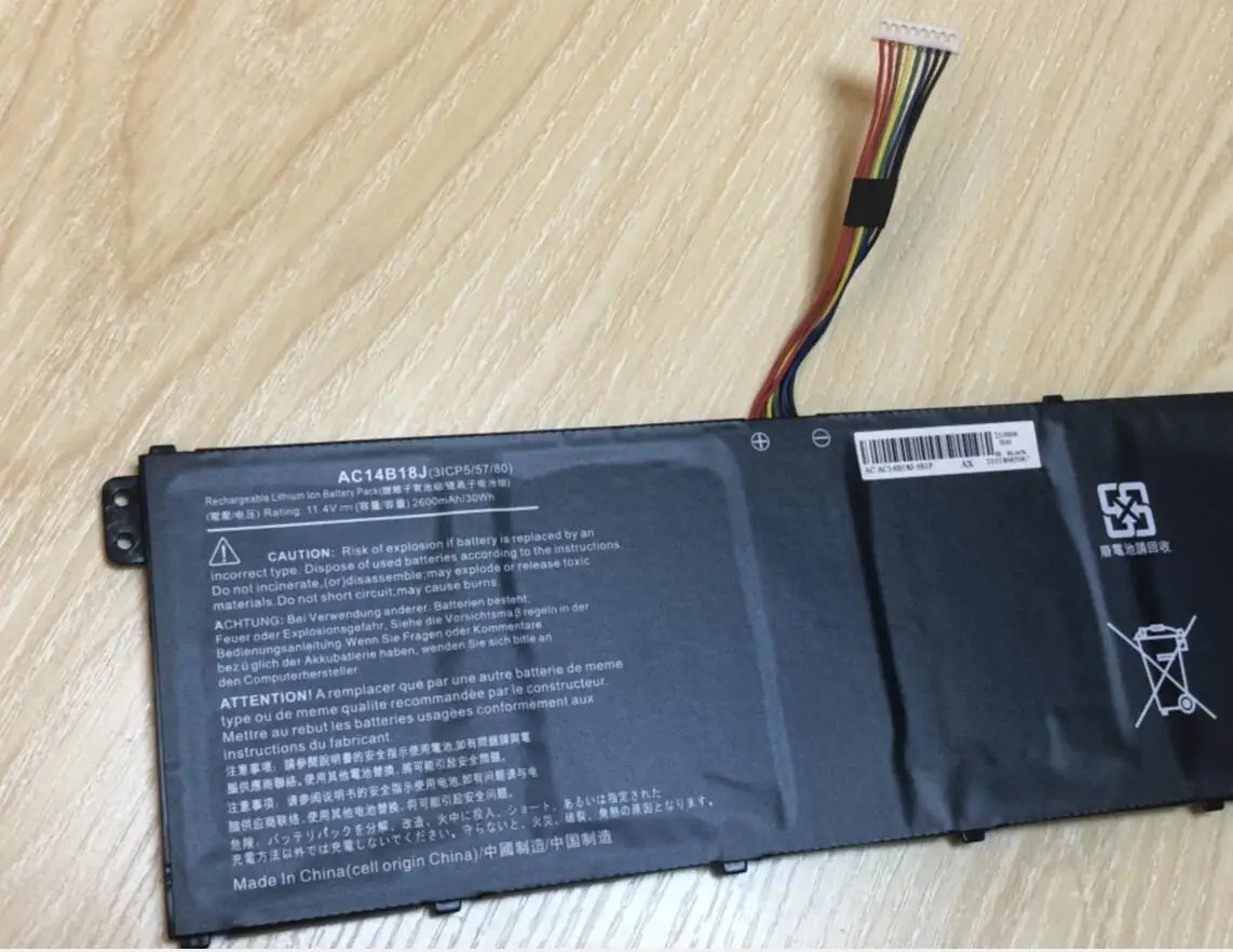 Laptop Battery AC14B18J for Acer Aspire V3-111 V5-122 V5-122P V5-132 V5-132P Chromebook 11 CB3-111 13 CB5-311