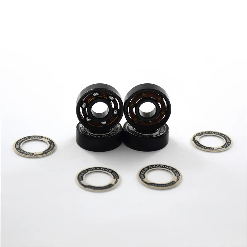 High Quality Inline Speed 608 Skates Bearing Black Golden 608z 608RS Race Skating Bearing for MPC CT PS dual covers 6-beads